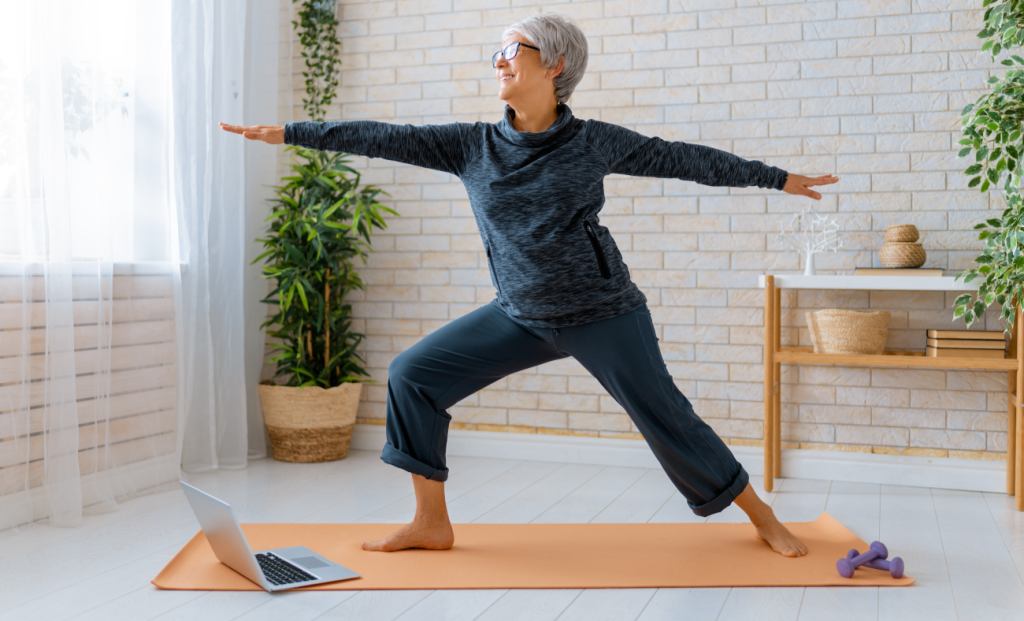 retirement Yoga and light exercise